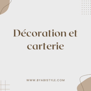 Décoration et carterie