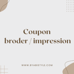 Coupon broder - impression