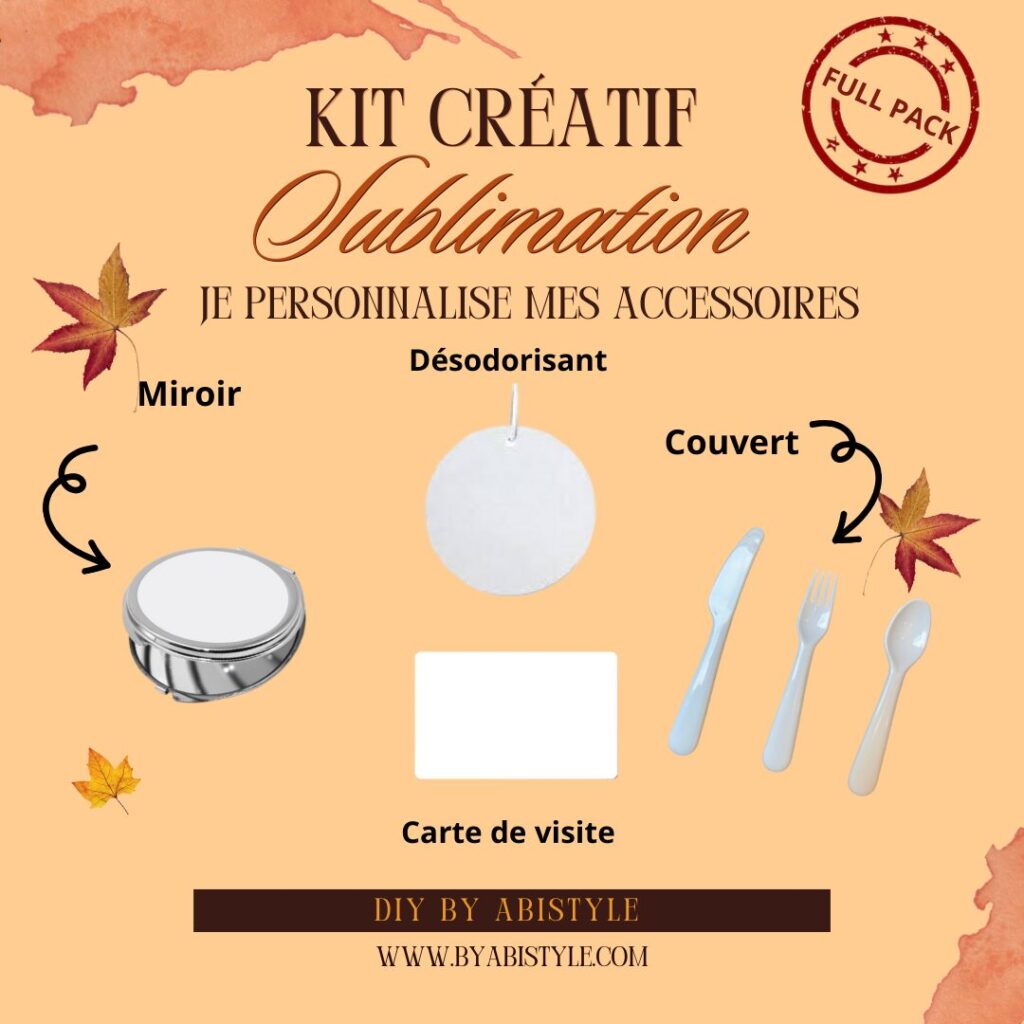 Kit sublimation : je personnalise mes accessoires
