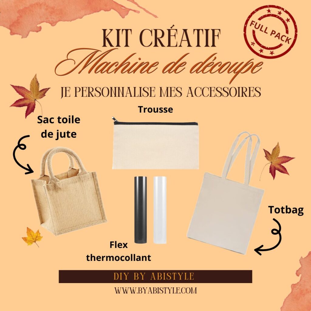 Kit machine de découpe : je personnalise mes accessoires